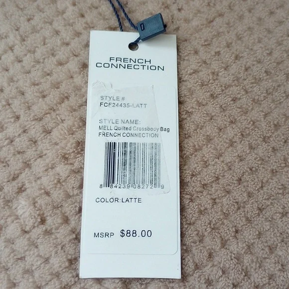 French Connection Latte Quilted Mini Bag - Picture 6 of 8